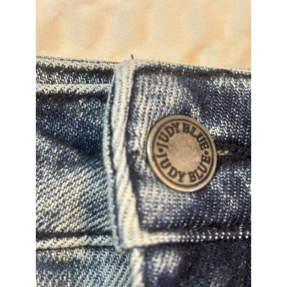 Judy Blue Jeans Women's 3/26 Washed Blue Stretch Denim‎ Slim Fit Distressed - Picture 4 of 16